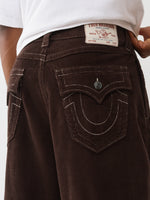 TRUE RELIGION Men Brown Cotton Solid Trouser