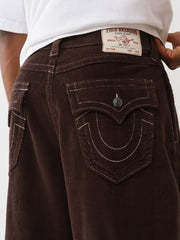 TRUE RELIGION Men Brown Cotton Solid Trouser