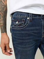 True Religion Men BIG T Rocco Slim Fit Dark Wash Jeans