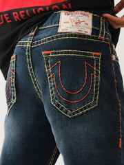 True Religion Men SUPER T Rocco Slim Fit Dark Wash Jeans