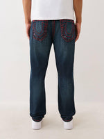 True Religion Men SUPER T Rocco Slim Fit Dark Wash Jeans