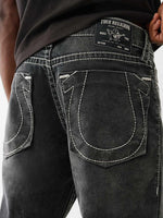 True Religion Men BIG T Ricky Straight Fit Mid Rise Jeans