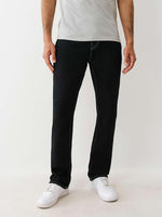 True Religion Men Embroidered Ricky Straight Fit Pure Cotton Mid Rise Jeans