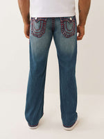 TRUE RELIGION Men Blue SUPER T Billy Bootcut Fit Jeans