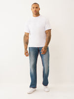 TRUE RELIGION Men Blue SUPER T Billy Bootcut Fit Jeans