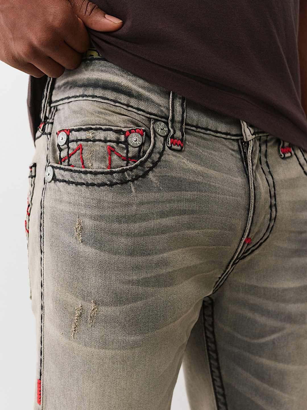 Men grey super t rocco slim fit jeans