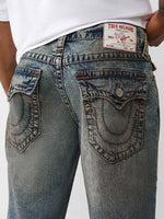 True Religion Men Blue Straight Fit Jeans