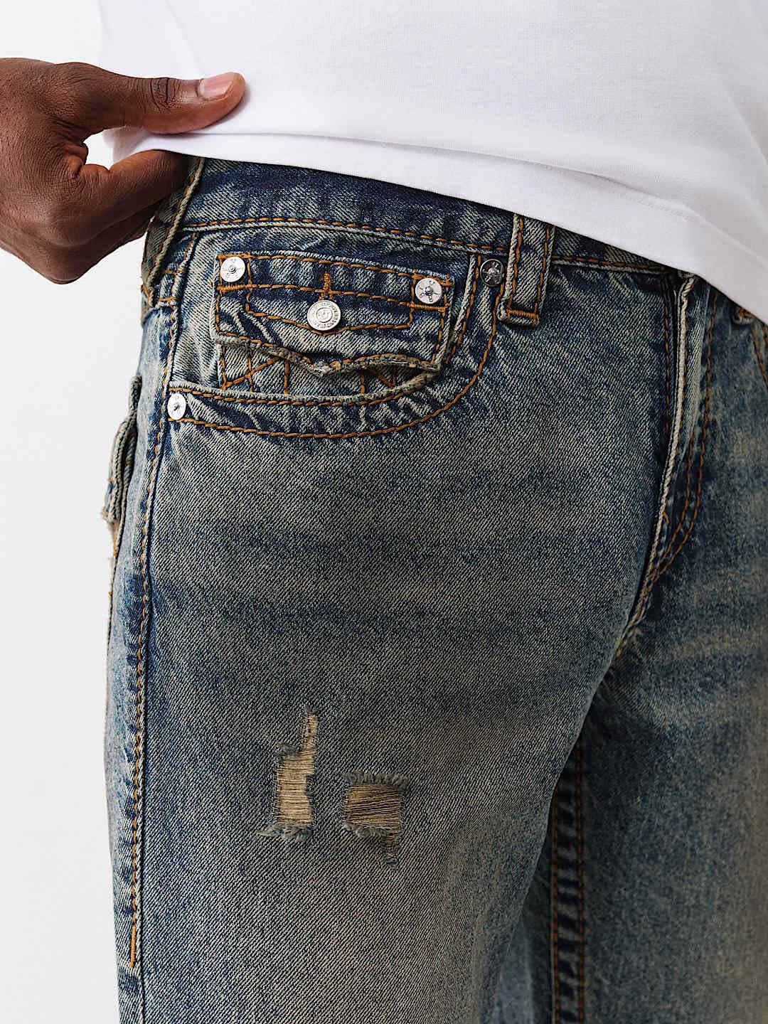 Men blue straight fit jeans