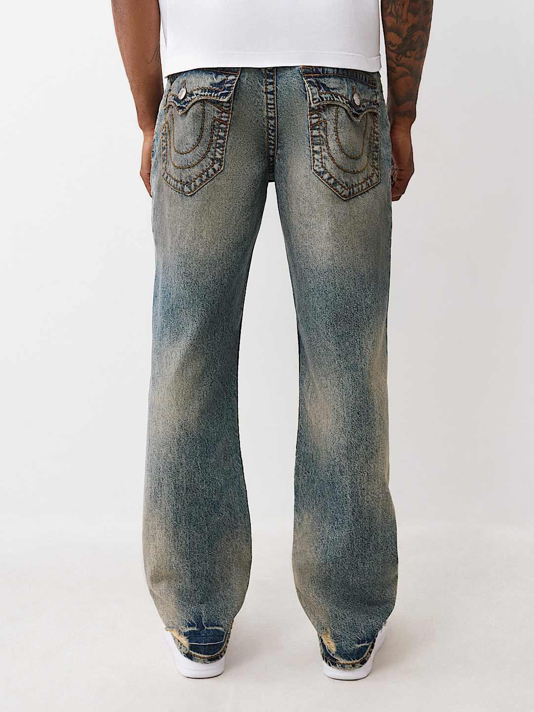 Men blue straight fit jeans