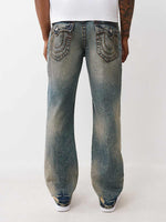 True Religion Men Blue Straight Fit Jeans
