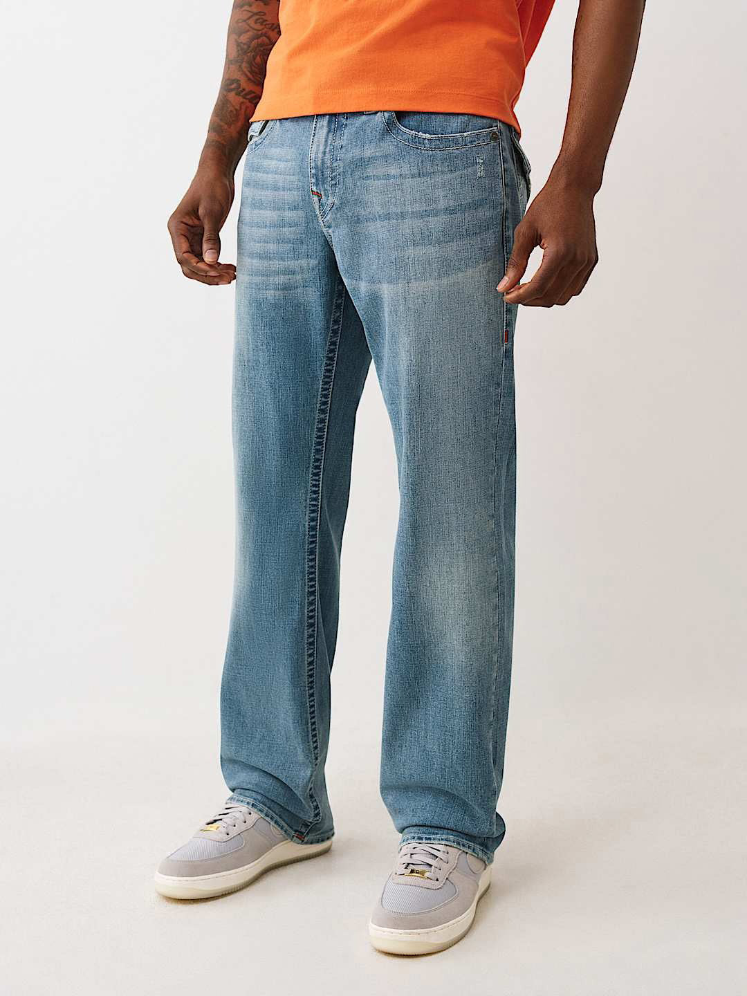 TRUE RELIGION Men BILLY SN Light Blue Jeans
