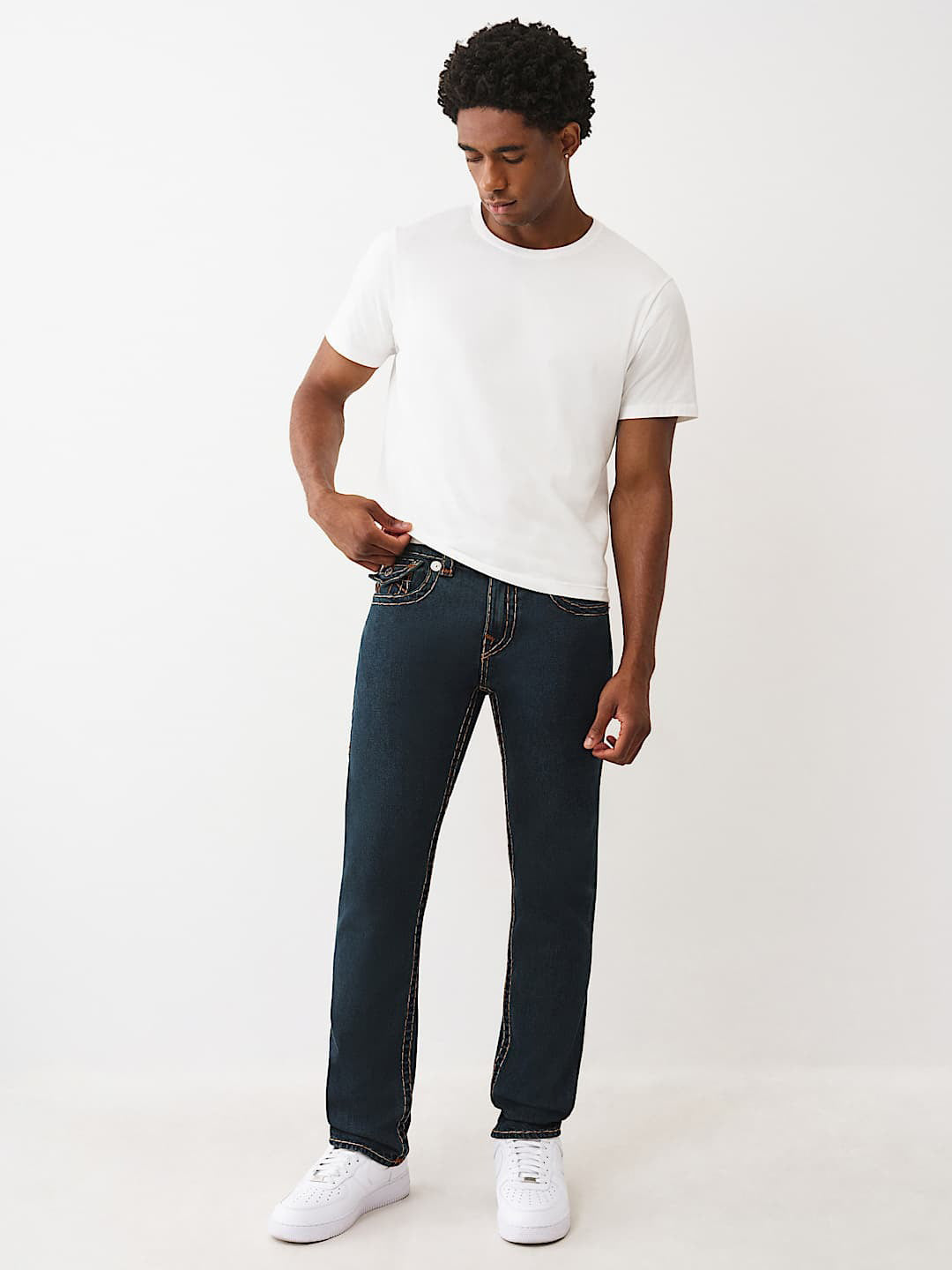 Men rocco super t dark indigo jeans