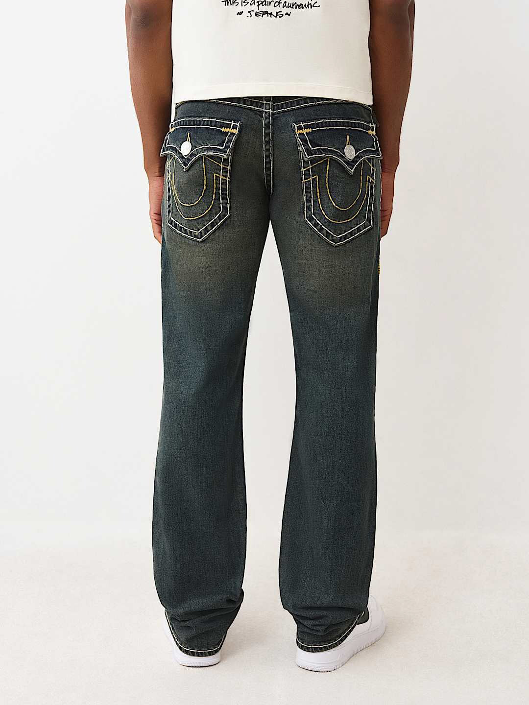TRUE RELIGION Men RICKY Super T Dark Indigo Jeans