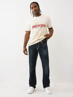 TRUE RELIGION Men Dark Indigo SUPER T Billy Bootcut Fit Jeans