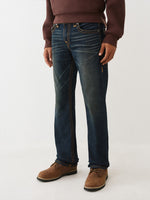 TRUE RELIGION Men Dark Indigo Super T Straight Fit Jeans