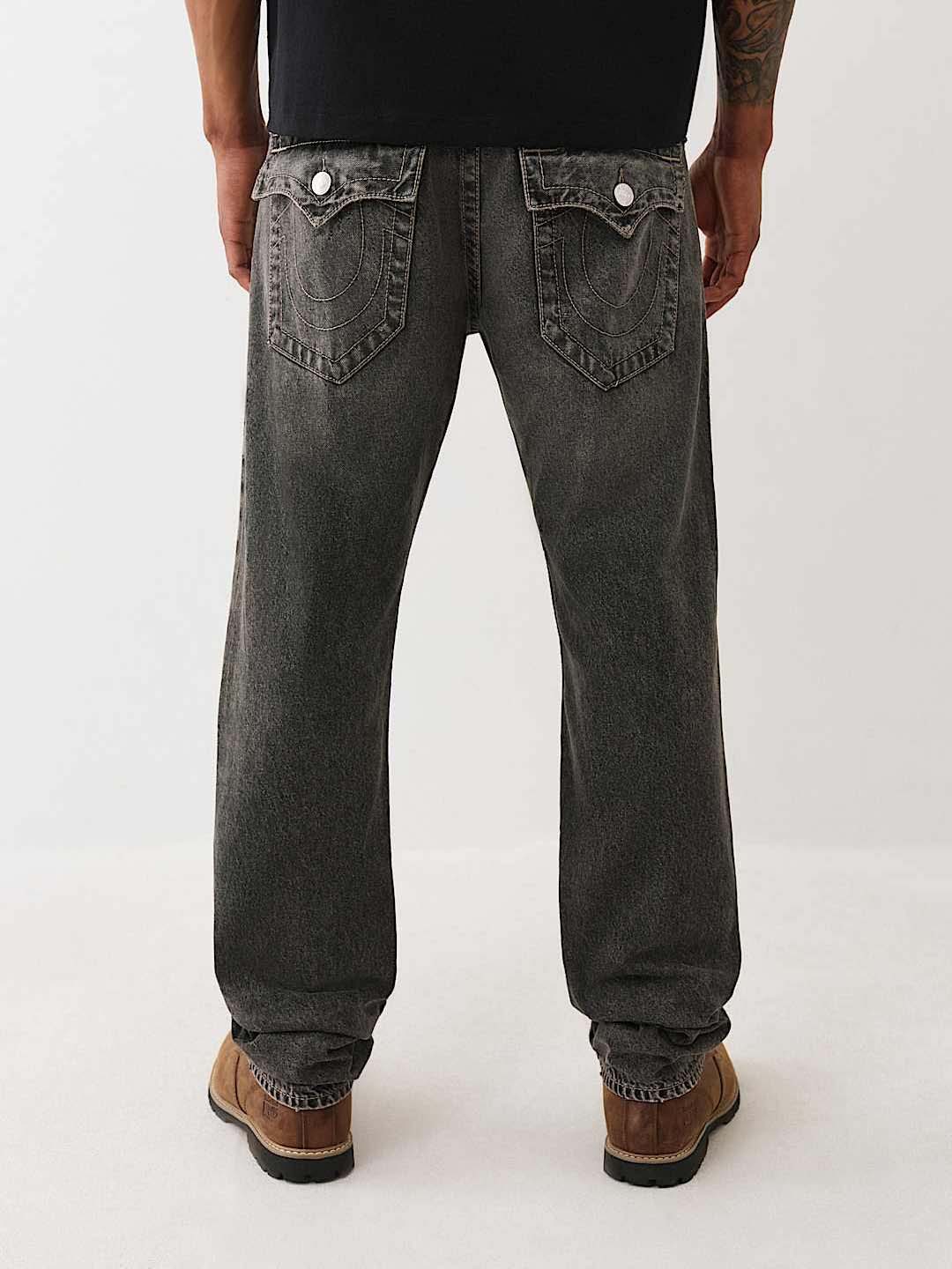 Men black sn ricky straight fit jeans