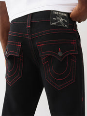TRUE RELIGION Men Black SN Straight Fit Jeans