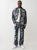 TRUE RELIGION Men Blue Super T Bootcut Fit Jeans