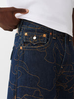 TRUE RELIGION Men Dark Indigo SN Relaxed Fit Jeans