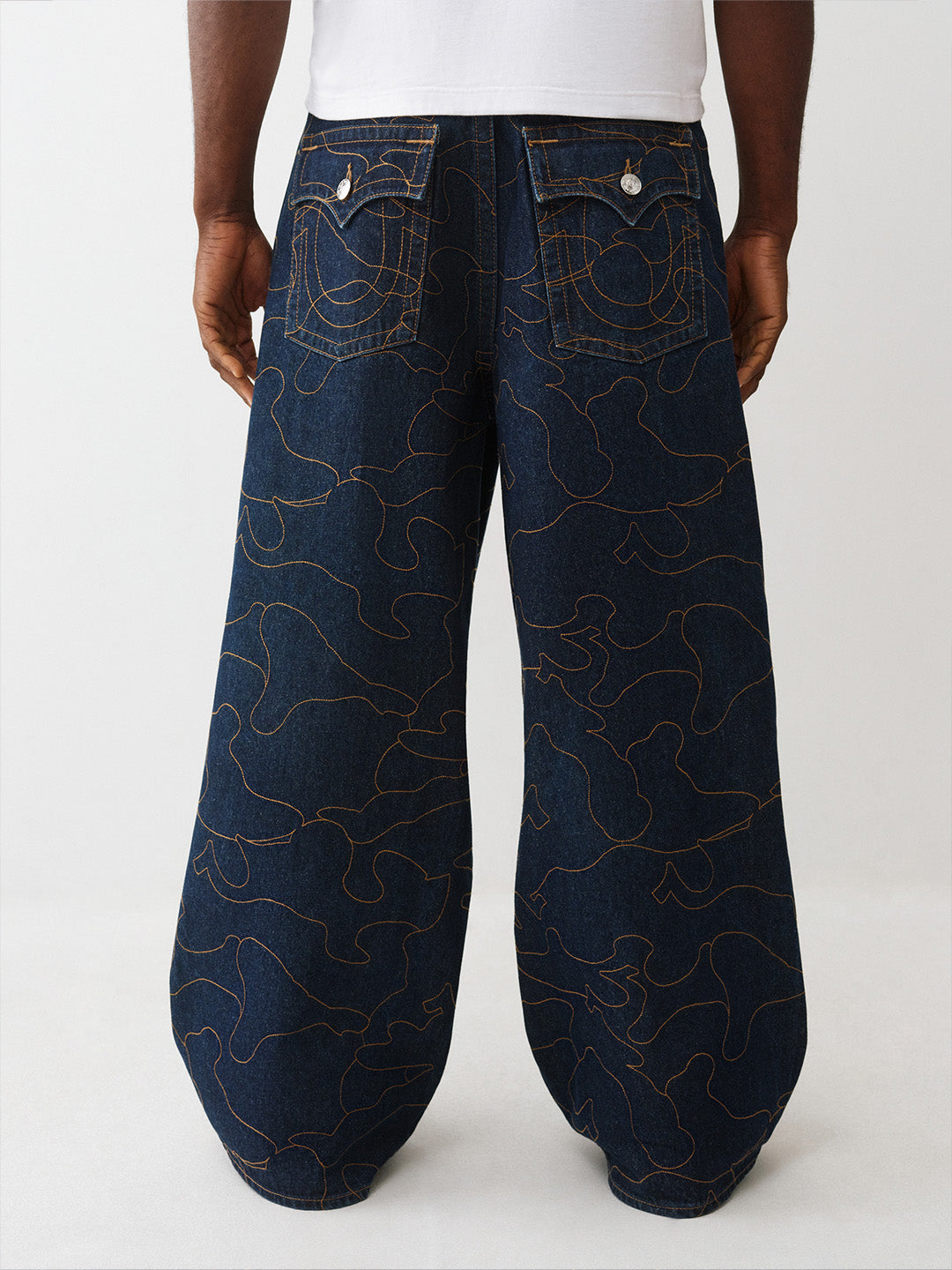Men dark indigo sn relaxed fit jeans