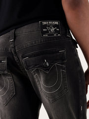 TRUE RELIGION Men Charcoal Black SN Straight Fit Jeans