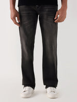 TRUE RELIGION Men Charcoal Black SN Straight Fit Jeans