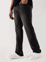 TRUE RELIGION Men Charcoal Black SN Straight Fit Jeans