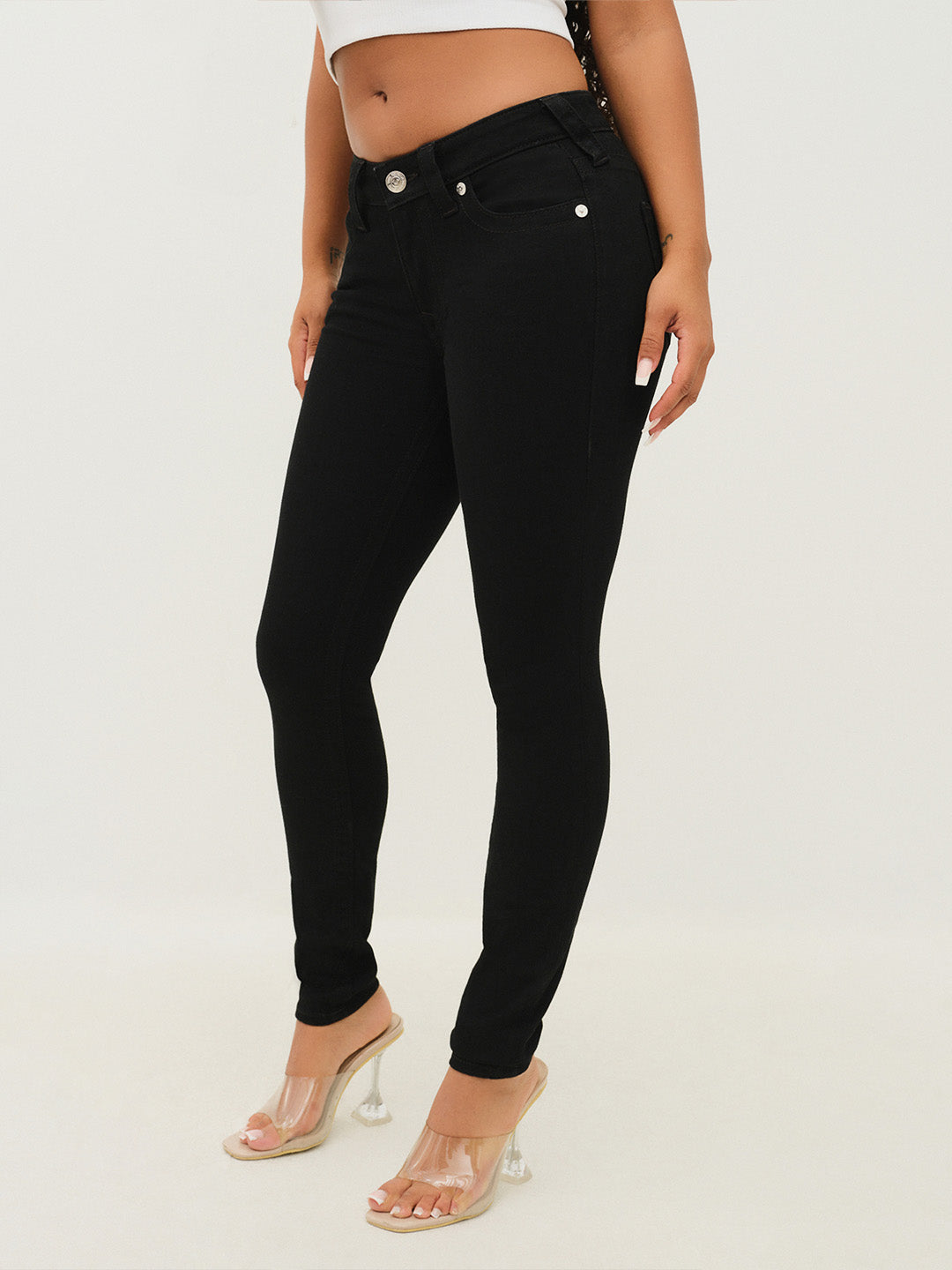 Women black sn skinny fit jeans