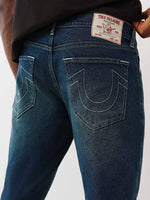 TRUE RELIGION Men Dark Blue SN Ricky Straight Fit Jeans