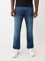 TRUE RELIGION Men Blue SN Ricky Straight Fit Jeans