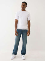 TRUE RELIGION Men Indigo Blue SN Ricky Straight Fit Jeans