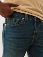 True Religion Men Big T Ricky Straight Fit Medium Wash Jeans