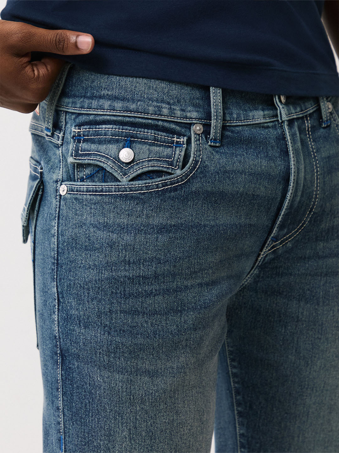 Men blue sn slim fit jeans