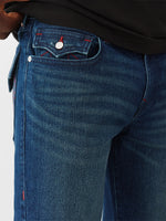 TRUE RELIGION Men Navy Blue SN Straight Fit Jeans