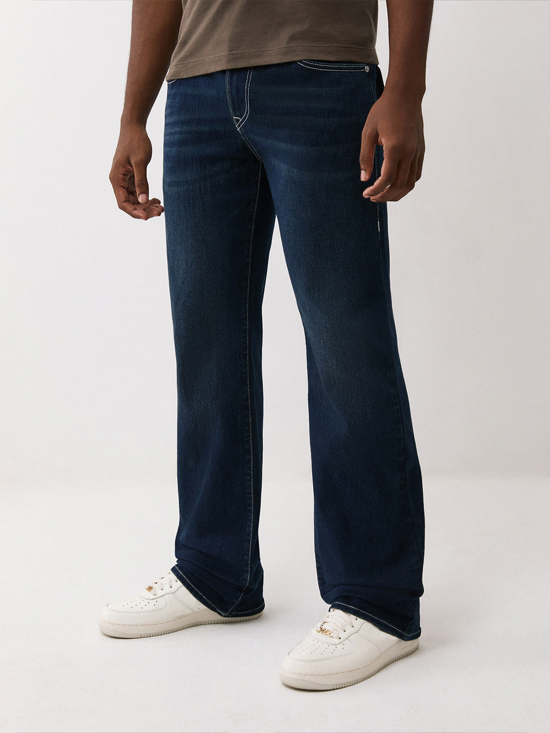 Men blue sn bootcut fit jeans