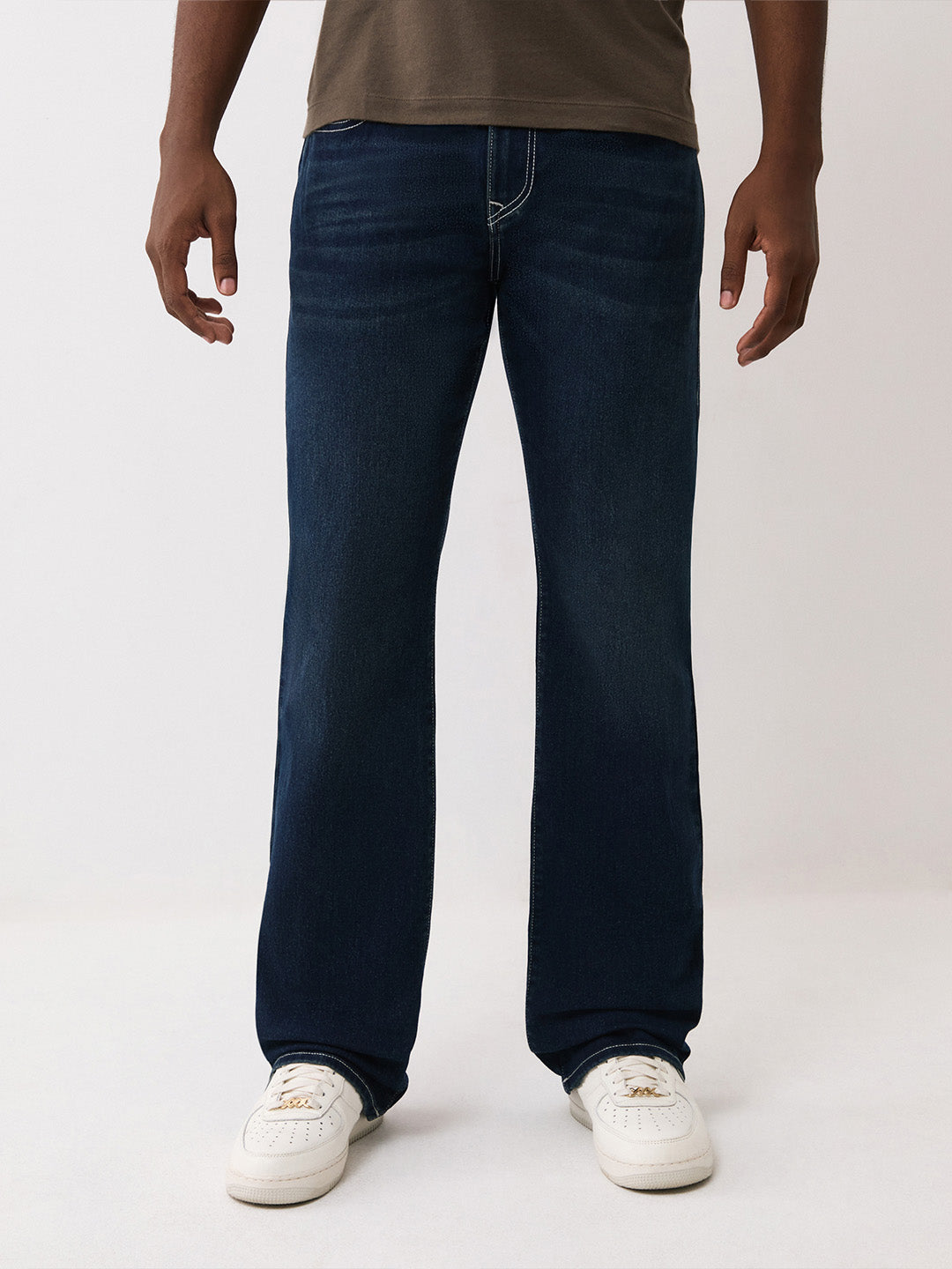 Men blue sn bootcut fit jeans