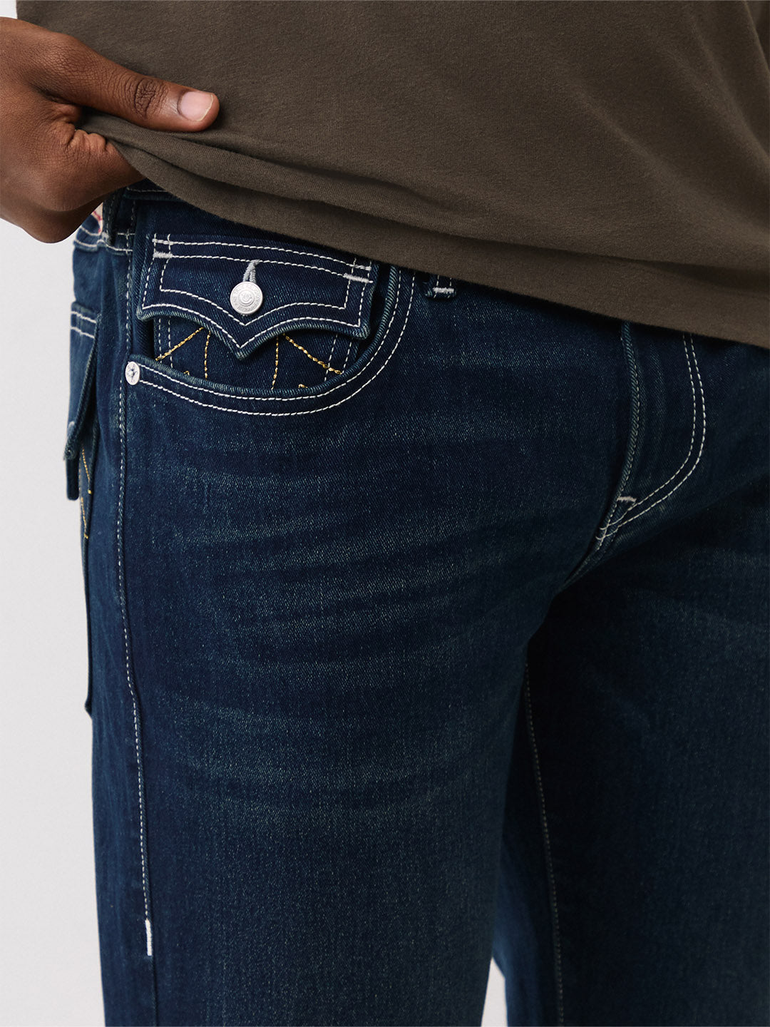 Men blue sn bootcut fit jeans