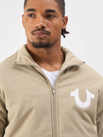 TRUE RELIGION Men Beige High Neck Jacket