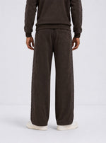True Religion Men Brown Quilting Relaxed Fit Sweatpant