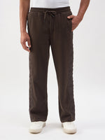 TRUE RELIGION Men Brown Quilting Relaxed Fit Sweatpant