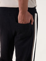 TRUE RELIGION Men Black Relaxed Fit Sweatpant