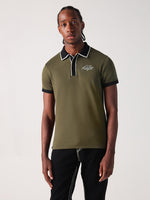 True Religion Men Green Solid Polo Tshirt