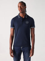 True Religion Men Blue Solid Polo Tshirt