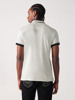 True Religion Men White Solid Polo Tshirt