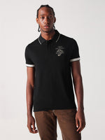 True Religion Men Black Solid Polo Tshirt