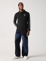 True Religion Men Black Solid Polo Tshirt