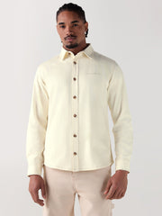 TRUE RELIGION Men Cream Regular Fit Shirt