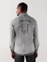 TRUE RELIGION Men Grey Regular Fit Shirt