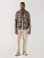 TRUE RELIGION Men Brown Checks Regular Fit Shirt