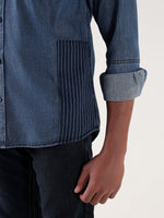 TRUE RELIGION Men Blue Regular Fit Shirt